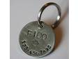 This is a custom handmade ID tag for the beloved pet who