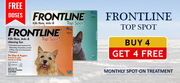 Buy 4 Get 4 Free Offer Frontline Top Spot For Dogs